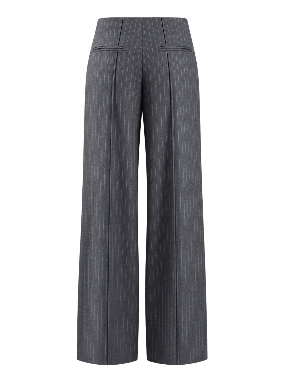 The Norman Trousers in Shady Grey, back view